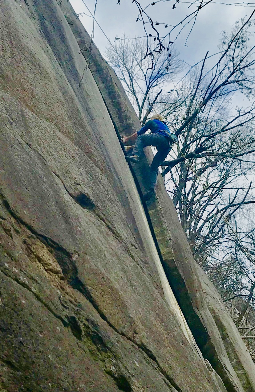 Crack Climbing with Tommy